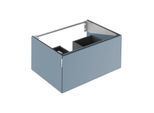 Keuco Waschtischunterschrank Edition 11 Art 32511330800 80x35x49cm, 1 Frontauszug, Lack seidenmatt, Glas satiniert, blue satin