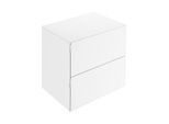 Keuco Edition 11 Art Sideboard 32542840801 80x70x49cm, 2 Frontauszüge, Innenbeleuchtung, Glas satiniert, weiß