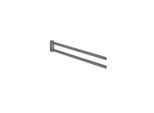 Hewi System 162 Handtuchhalter 162.09.10060SC 2-tlg., 445 x 70 mm, pulverbeschichtet, dunkelgrau, perlglimmer tiefmatt
