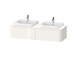 Duravit Happy D.2 Waschtisch-Unterschrank HP4946B2222 35,4 x 160 x 55 cm, 2 Auszüge, für Aufsatzbecken, beidseitig, weiß hochglanz