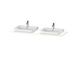 Duravit Happy D.2 Waschtisch-Konsole HP032HB3636 160 x 55 cm, mit 2 Ausschnitten, weiß seidenmatt