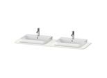 Duravit Happy D.2 Waschtisch-Konsole HP032HB3939 160 x 55 cm, mit 2 Ausschnitten, nordic weiß seidenmatt
