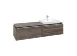 Villeroy und Boch Legato Waschtischunterschrank B69000RK 160x38x50cm, Waschtisch rechts, Stone Oak