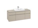 Villeroy & Boch Legato Waschtischunterschrank B68500VK 140x55x50cm, Soft Grey
