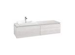 Villeroy & Boch Legato Waschtischunterschrank B688L0E8 160x38x50cm, mit LED-Beleuchtung, White Wood