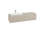 Villeroy & Boch Legato Waschtischunterschrank B688L0VK 160x38x50cm, mit LED-Beleuchtung, Soft Grey