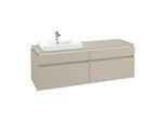 Villeroy & Boch Legato Waschtischunterschrank B689L0VK 160x55x50cm, mit LED-Beleuchtung, Soft Grey