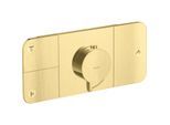 hansgrohe Axor One Fertigmontageset 45713950 Unterputz-Thermostatmodul, 3 Verbraucher, brushed brass