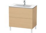 Duravit L-Cube Waschtisch-Unterschrank LC662603030 82 x 48,1 cm, Eiche natur, 2 Auszüge, stehend