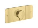 hansgrohe Axor One Fertigmontageset 45712950 Unterputz-Thermostatmodul, 2 Verbraucher, brushed brass