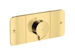 hansgrohe Axor One Fertigmontageset 45712990 Unterputz-Thermostatmodul, 2 Verbraucher, polished gold optic