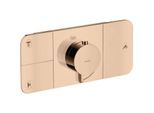 hansgrohe Axor One Fertigmontageset 45713300 Unterputz-Thermostatmodul, 3 Verbraucher, polished red gold