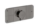 hansgrohe Axor One Fertigmontageset 45713330 Unterputz-Thermostatmodul, 3 Verbraucher, polished black chrome