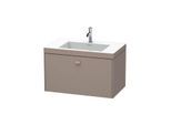 Duravit Brioso c-bonded Waschtisch mit Unterbau BR4601N4343, 80x48cm, Basalt Matt, ohne Hahnloch