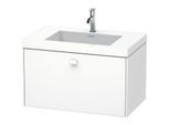 Duravit Brioso c-bonded Waschtisch mit Unterbau BR4601O1818, 80x48cm, Weiß Matt, 1 Hahnloch