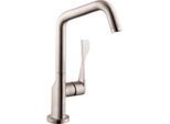 hansgrohe Axor Citterio Küchenarmatur 39850800 schwenkbarer Auslauf einstellbar, Edelstahl-Optik