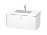 Duravit Brioso c-bonded Waschtisch mit Unterbau BR4602O1818, 100x48cm, Weiß Matt, 1 Hahnloch