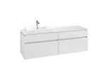 Villeroy & Boch Legato Waschtischunterschrank B689L0DH 160x55x50cm, mit LED-Beleuchtung, Glossy White