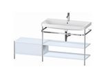 Duravit Happy D.2 Plus Möbelwaschtisch-Kombination HP4848O9797 160 x 49 cm, 1 Hahnloch, lichtblau seidenmatt, mit Metallkonsole
