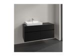 Villeroy und Boch Collaro Waschtischunterschrank C08200VL 120x54,8x50cm, Waschtisch links, volcano black