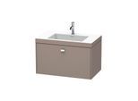 Duravit Brioso c-bonded Waschtisch mit Unterbau BR4601N1043, 80x48cm, Basalt Matt/Chrom, o. Hahnl.
