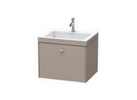 Duravit Brioso c-bonded Waschtisch mit Unterbau BR4600N4343, 60x48cm, Basalt Matt, ohne Hahnloch