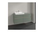 Villeroy und Boch Collaro Waschtischunterschrank C082B0AF 120x54,8x50cm, Waschtisch links, LED-Beleuchtung 8,8 W, soft green