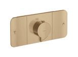 hansgrohe Axor One Fertigmontageset 45712140 Unterputz-Thermostatmodul, 2 Verbraucher, brushed bronze