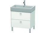 Duravit Brioso Waschtischunterbau BR443401018 684x459mm, Weiß Matt, 2 Auszüge, Griff Chrom