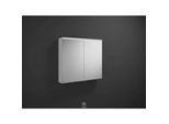 Burgbad Eqio Spiegelschrank SPGS090 90x80x17cm, 2 Türen, weiß hochglanz