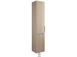 Burgbad Eqio Hochschrank HSFC035LF3180 35 x 176 x 32 cm, Eiche Dekor Cashmere, 1 Tür, links, Wäschekippe