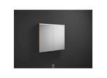 Burgbad Eqio Spiegelschrank SPGS090F2012 90 x 80 x 17 cm, Marone Dekor Trüffel