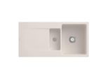 Villeroy und Boch Siluet Flächenbündige Spüle 33371FKR mit Ablaufgarnitur und Handbetätigung, Crema