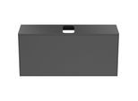 Ideal Standard Conca Waschtisch-Unterschrank T3937Y2 mit Ausschnitt, 1 Auszug, 120x37x55 cm, mittig, Anthrazit matt lackiert
