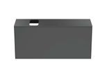 Ideal Standard Conca Waschtisch-Unterschrank T3938Y2 mit Ausschnitt, 1 Auszug, 120x37x55 cm, rechts/links, Anthrazit matt lackiert