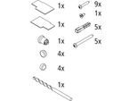 Kermi Atea Montagekleinteile 2533388 IM E2R/L, Set, weiß