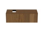 Ideal Standard Conca Waschtisch-Unterschrank T3932Y5 mit Ausschnitt, 1 Auszug, 120x50,5x37 cm, rechts/links, Walnuss dunkel Furnier