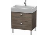 Duravit Brioso Waschtischunterbau BR443401051 684x459mm, Pine Terra/Chrom, 2 Auszüge