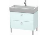 Duravit Brioso Waschtischunterbau BR443501009 784x459mm, Lichtblau Matt/Chrom, 2 Auszüge