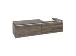 Villeroy und Boch Legato Waschtischunterschrank B690L0RK 160x38x50cm, Waschtisch rechts, mit LED-Beleuchtung, Stone Oak