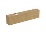 Ideal Standard Conca Waschtisch-Unterschrank T4340Y6 240x37x55cm, mit Ausschnitt, 2 Auszüge, Eiche hell Furnier