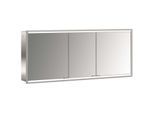 Emco prime Unterputz-Lichtspiegelschrank 949706358 1600x730mm, 3-türig, aluminium/weiss