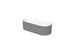 Bette BetteLux Oval Couture Badewanne 3466-002TX 180x80x45cm, manhattan