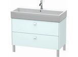 Duravit Brioso Waschtischunterbau BR443600909 984x459mm, Lichtblau Matt, 2 Auszüge
