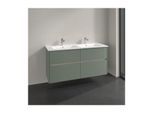 Villeroy und Boch Collaro Waschtischunterschrank C14700AF 126,1x61x48cm, Waschbecken mittig, soft green