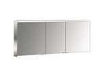 Emco prime Aufputz-Lichtspiegelschrank 949706348 1600x700mm, 3-türig, aluminium/weiss