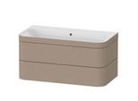 Duravit Happy D.2 Plus Möbelwaschtisch-Unterschrank HP4638N7575 97,5 x 49 cm, ohne Hahnloch, leinen, 2 Schubkästen