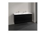 Villeroy und Boch Collaro Waschtischunterschrank C14700AB 126,1x61x48cm, Waschbecken mittig, black oak
