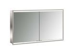 Emco prime Unterputz-Lichtspiegelschrank 949706356 1200x730mm, 2-türig, aluminium/weiss