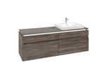 Villeroy und Boch Legato Waschtischunterschrank B691L0RK 160x55x50cm, Waschtisch rechts, mit LED-Beleuchtung, Stone Oak